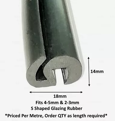 Buy Window Glass Rubber Seal S Style • 9.99£
