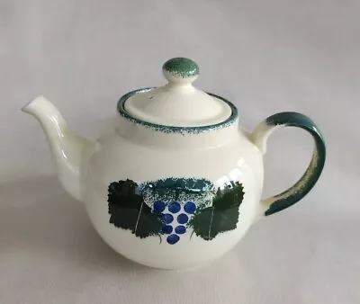 Buy Poole Pottery Vineyard  Pattern Teapot 7  Tall 2.5pts Excellent Cond • 10£