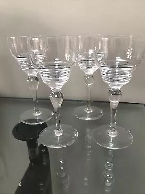Buy 4 X Stuart   Stratford Rings   Wine Glasses. Excellent Condition • 12£
