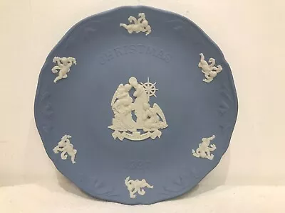 Buy Wedgwood Jasperware Blue White Christmas 1997 Nativity Decorative Plate 18.5 Cm • 8.99£