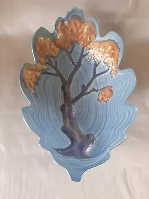 Buy Carlton Ware : Larger Night Oak Leaf Dish : Art Deco • 39.50£