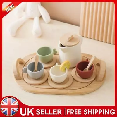 Buy 9pcs/10pcs Pretend Play Tea Set Wooden Tea Set Afternoon Tea Set For Kids • 12.49£