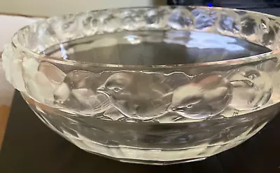 Buy Lalique Mesanges Bowl - Band Of Birds - Clear & Frosted Crystal • 328.63£