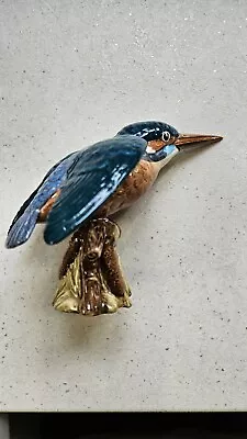 Buy Beswick Pottery - Beautiful Hand Painted Kingfisher Bird Figure 2371 • 30£