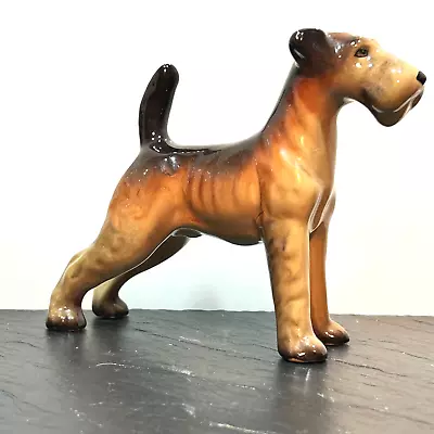 Buy Vintage 4” WR Midwinter Animal Dog Airedale Terrier Standing, Superb Condition. • 10£