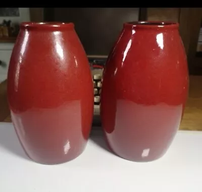 Buy Pair Scheurich - Germany - Amano Vase - 629-18 Red • 31£