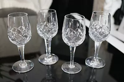 Buy 4 X Vintage Royal Doulton Crystal Hexagon Stem Sherry Liqueur Glasses Stamped • 18£