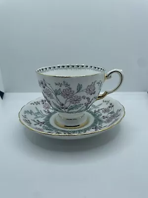 Buy Vintage Tuscan Fine English Bone China Tea Cup & Saucer Floral, Golden Rim • 27.95£
