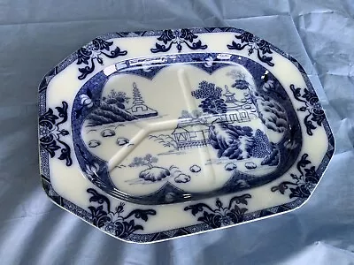 Buy Antique Copeland Spode Ironstone Meat Platter With Gravy Well Landscape Pattern • 150£