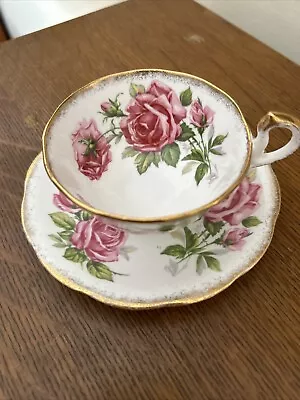 Buy ROYAL STANDARD Orleans Rose Tea Cup & Saucer Set Pink Roses Low Doris Shape VNTG • 35.41£