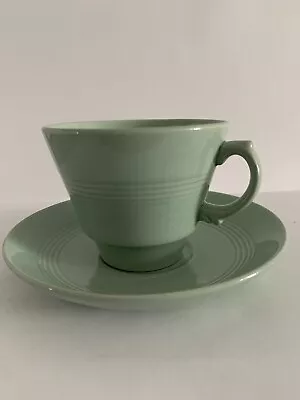 Buy Vintage Woods Ware Beryl Green Tea Cup And Saucer Utility Ware (Woods England) • 7.99£