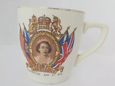 Buy Queen Elizabeth II Coronation Commemorative Mug Tea Cup  • 2.99£