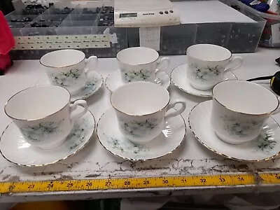 Buy 6 X Royal Stafford Blossom Time Large Cups & Saucers • 25£