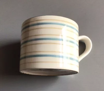 Buy Laura Ashley Home Blue, White And Beige Striped Large Mug • 1.49£