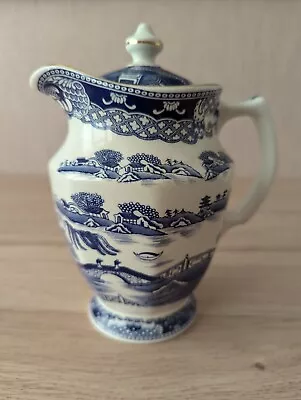 Buy Ringtons ‘Maling Inspired’ Lidded Milk Jug Blue & White Willow Pattern - Lovely • 15.99£