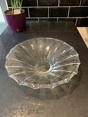 Buy Vintage Large Heavy (nearly 2kg) Thick Crystal Parasol Fruit Bowl. VGC. Free📦 • 35£