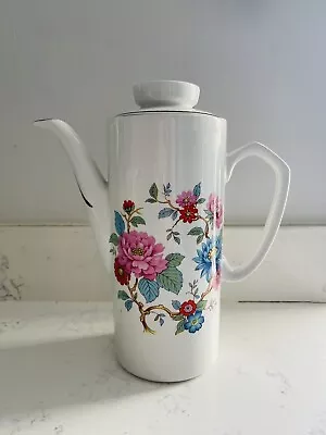 Buy Glo-white Alfred Meakin Floral Coffee Pot Vintage English China Retro Kitch • 0.99£
