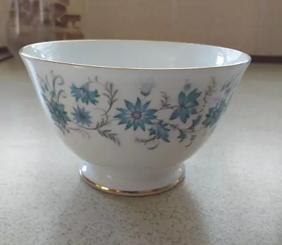 Buy Colclough Braganza Blue Floral Vintage Bone China Sugar Bowl • 5£