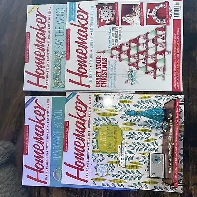 Buy Homemaker Craft Mags X4. Issues 5,6,19 & Xmas- Like New RRP £5.99 Each • 7.49£
