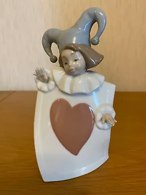 Buy Nao By Lladro ~ ‘Ace Of Hearts’ Playing Card Jester. Retired. Hard To Find. VGC • 29.99£