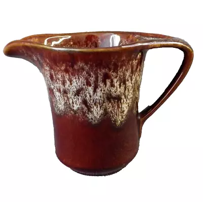 Buy Kernewek Studio Pottery Brown Drip Glaze Jug Cornwall Milk Custard Gravy 11cm • 7£