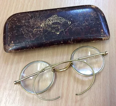 Buy Vintage 1930s Pebble Lensed Round Spectacles In Their Original Case • 36£