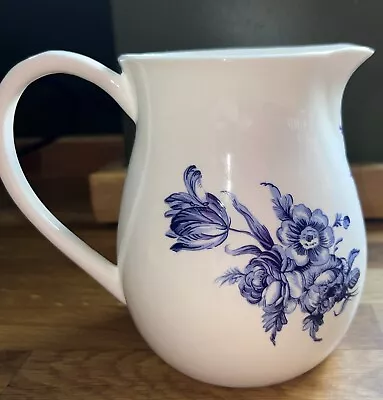 Buy Lovely Small Bone China Jug, Blue & White Floral Pattern 13.5cm Tall • 5£