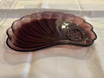 Buy Rare Purple Amethyst Depression Glass Swirl Desert Plate Set Of 9 • 20.49£