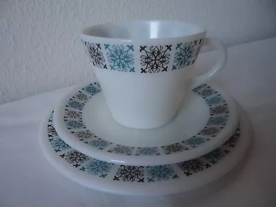 Buy Vintage Retro Pyrex Chelsea Trio  Cup + 5.75  Saucer + 6.5  Plate Perfect  • 9.99£