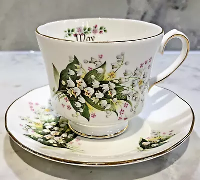 Buy Vintage Duchess “May” Bone China Cup & Saucer With Lily Of The Valley • 15£