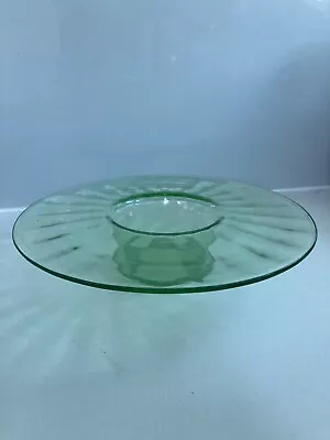 Buy Vintage Antique Art Deco 1930's Green Glass Flower Bowl, Posy Vase,Candle Holder • 4£
