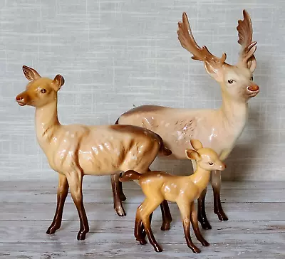 Buy Beswick Early Vintage Fallow Deer Family Stag Doe Fawn Gloss No,s 981 999A 1000B • 79.99£