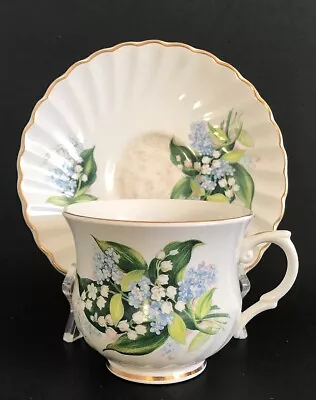 Buy James Kent Old Foley Lily Of The Valley Flowers Teacup & Saucer, Made In England • 13.98£