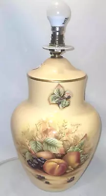 Buy Large Aynsley Orchard Gold Table Lamp PAT Tested Bone China England 30cm H • 65.99£