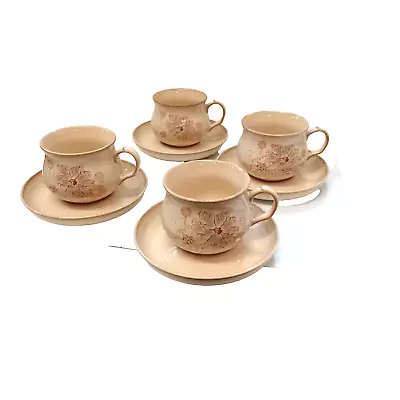 Buy Denby Tasmin Cups And Saucers X 4. Fine Stoneware By Coloroll England • 4.99£