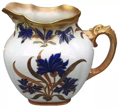 Buy Antique Doulton & Co. Jardinière/Vase - 1887 - Victorian Floral Design With Gold • 249.95£