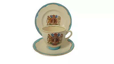 Buy Clarice Cliff 1953 Coronation Cup, Saucer And Plate. • 25£