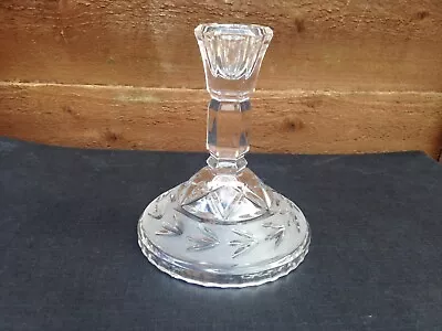 Buy Vintage Zajecar 24% Lead Crystal Candlestick Candle Holder • 10£