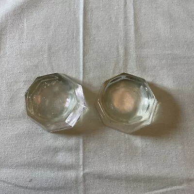 Buy 2 X Danish Vintage Glass Candle Holder, Tealight . By Holmegaard Octagon Design • 22.95£