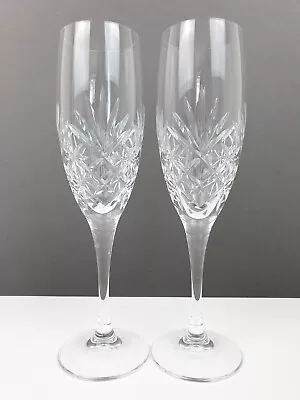 Buy 2 X Modern Crystal Champagne Flutes 21 Cm H • 14.99£