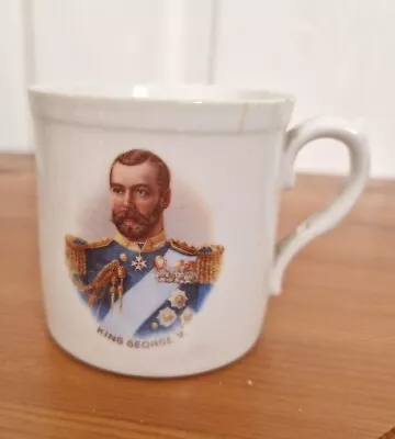 Buy Grafton China Commemorative Cup HM Queen Mary HM King George V Porcelain England • 5£