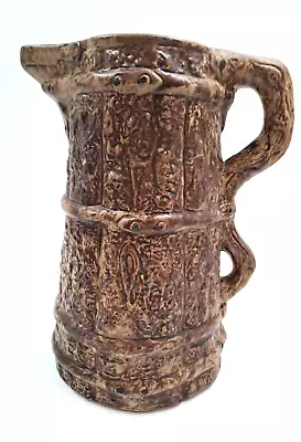 Buy Hillstonia Earthenware Pottery Pitcher Vase Rustic Large 28cm Tall T2246 C3572 • 14.99£