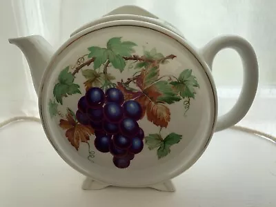 Buy Ringtons Malingware Round Teapot  Art Deco Style With Fruit Themed Decoration • 9.99£