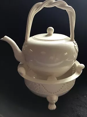 Buy HARTLEY GREEN & CO LEEDSWARE Teapot/Kettle & Stand • 80£