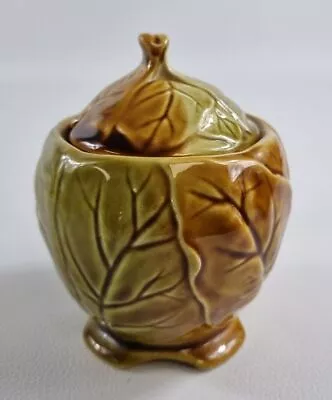 Buy Vintage Royal Winton Grimwades Leaf Ware Preserve Pot In Green&Brown • 9.90£