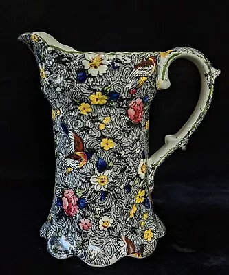 Buy Antique Dean's Burslem Chintz Pitcher Lucerne Ware Pheasants England #2530 • 69.85£