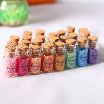 Buy 8PC 1:12 Scale Dolls House Miniature Glass Stopper Candy Can Dessert Shop Food • 4.19£