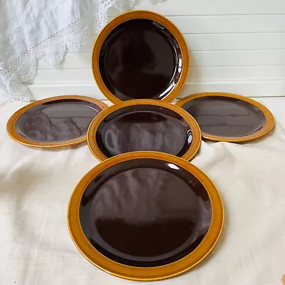 Buy Vintage Hornsea Bronte Salad Plates X 5. 22cm.  1970s • 16£