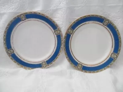 Buy Porcelain Myott Son Co England Salad Plate Blue 2pc. • 18.64£