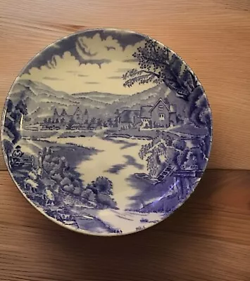 Buy RARE Alfred Meakin Tintern Blue White Dish Bowl 4.5” • 11.18£